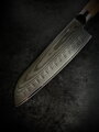 KATFINGER | Damaškový nůž Santoku 7" (17,8cm) | Olive S | KF405