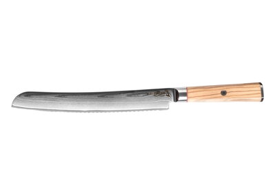 KATFINGER | Damaškový nůž na pečivo 8" (20cm) | Olive S | KF404