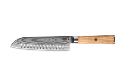 KATFINGER | Damaškový nůž Santoku 7" (17,8cm) | Olive S | KF405