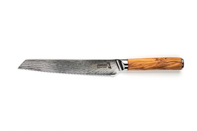KATFINGER | Damaškový nůž na pečivo 8" (20cm) | Olive | KF424