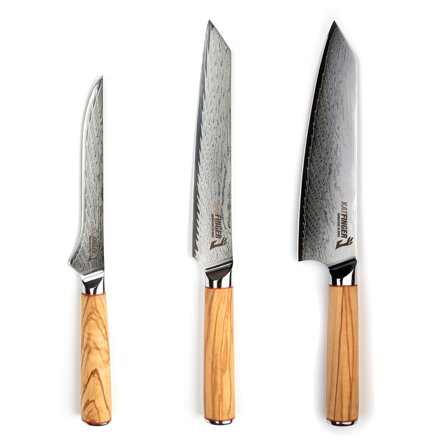 KATFINGER | Grill Olive | sada damaškových nožů 3ks | KFs423