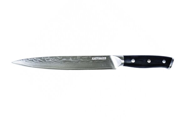 KATFINGER | Damaškový nůž na maso 8&quot; (20cm) | černý | KF103