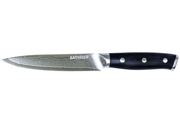 KATFINGER | Damaškový nůž univerzální 5&quot; (12,7cm) | černý | KF106