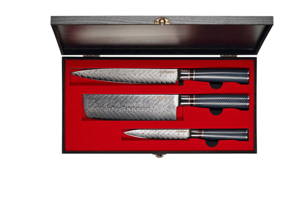 KATFINGER | Box Resin Nakiri | sada damaškových nožů 3ks | KFs302