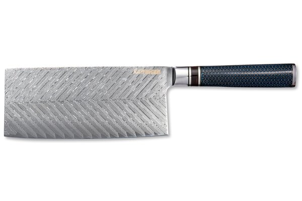 KATFINGER | Damaškový nůž Čínský kuchařský TAO 7&quot; (17,8cm) | Resin | KF310